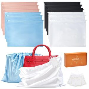 4437 12 Pack Dust Bags for Handbags Travel Storage Pouch Silk Cloth Bag